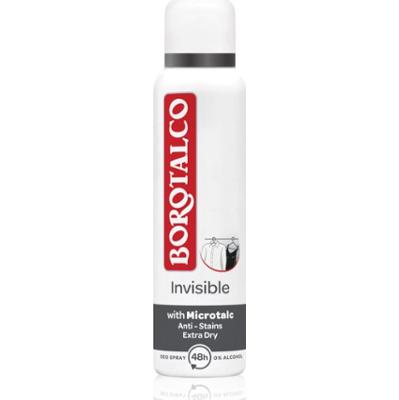 Borotalco Invisible dezodorant w sprayu przeciwko białym i żółtym śladom 150 ml