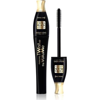 Bourjois Twist Up The Volume tusz zwiększający objętość rzęs ze szczoteczką 2 w 1 odcień Ultra Black 8 ml