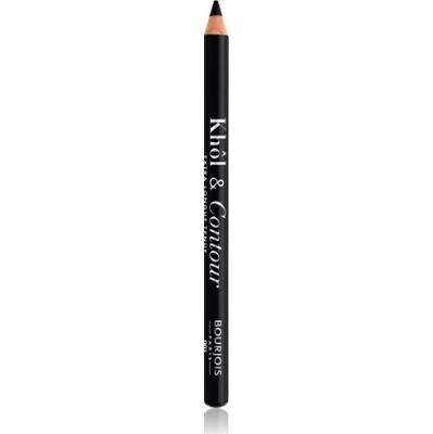 Bourjois Khôl & Contour Extra Longue Tenue trwała kredka do oczu z temperówką odcień 001 Noir-issime 1,2 g