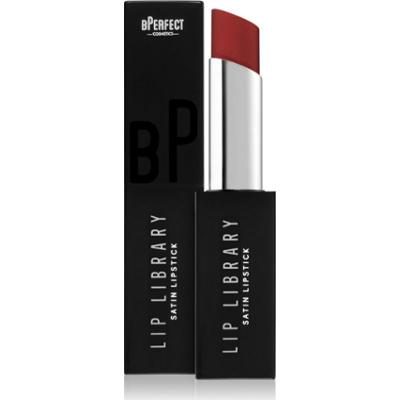 BPerfect Lip Library Satin kremowa szminka do ust odcień Scarlet 3 g
