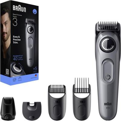 Braun Series 3 BT3560 trymer do brody z 5 nakładkami do stylizacji 1 szt.