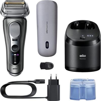 Braun Series 9 PRO+ 9675cc elektryczna maszynka do golenia ze stacją czyszczącą i ładującą Black 1 szt.