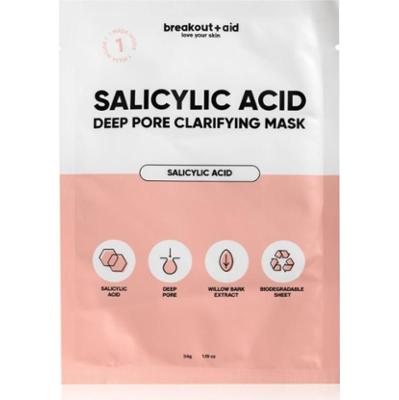 breakout + aid Salicylic Acid Deep Pore Clarifying Mask maseczka w płachcie z kwasem salicylowym 34 g