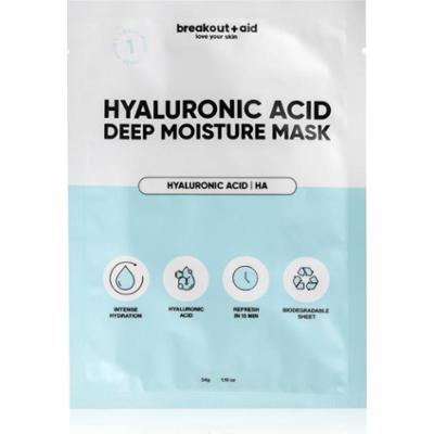 breakout + aid Hyaluronic Acid Deep Moisture Mask maska nawilżająca w płacie z kwasem hialuronowym 34 g