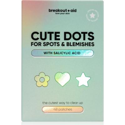 breakout + aid Cute Dots For Spots and Blemishes antytrądzikowa pielęgnacja punktowa z kwasem salicylowym 48 szt.