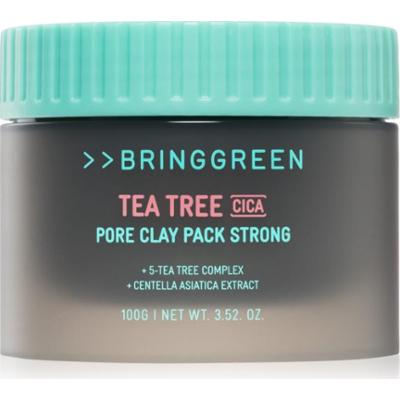 BRINGGREEN Tea Tree Cica Pore Clay Pack Strong kremowa maseczka do skóry tłustej ze skłonnością do trądziku 100 g