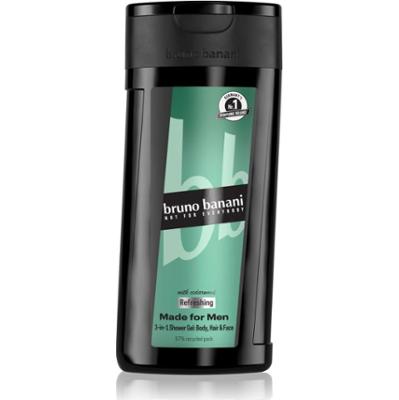 Bruno Banani Made for Men odświeżający żel pod prysznic 3 w 1 dla mężczyzn 250 ml
