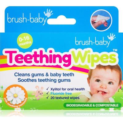 Brush Baby Applemint chusteczki do zębów dla dzieci 20 szt.