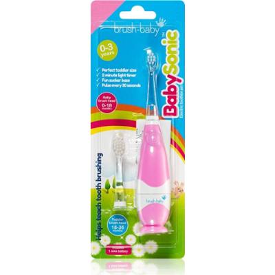 Brush Baby BabySonic elektryczna szczoteczka do zębów dla dzieci 0 – 36 miesięcy Pink 1 szt.
