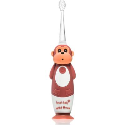 Brush Baby WildOnes WildOne elektryczna szczoteczka do zębów + 2 zapasowe końcówki dla dzieci Monkey 1 szt.