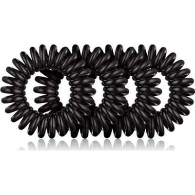 BrushArt Hair Rings gumki do włosów Black 4 szt.