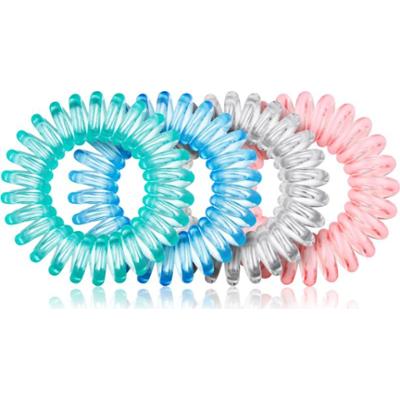 BrushArt Hair Rings gumki do włosów Clear Mix 4 szt.