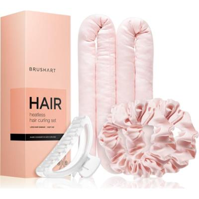 BrushArt Hair Heatless hair curling set zestaw do kręcenia włosów Pink