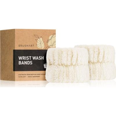 BrushArt Home Salon Wrist wash bands bransoletki chroniące przed wodą podczas mycia twarzy Cream 2 szt.