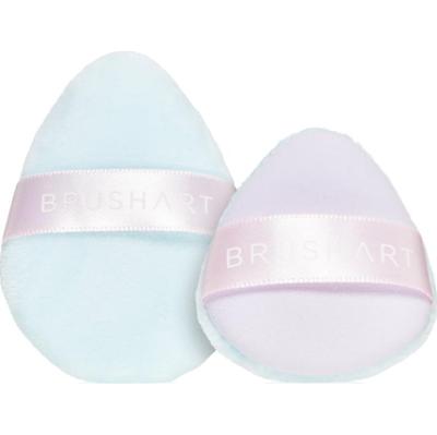 BrushArt Accessories 2-in-1 Powder and make-up puff set puszek do pudru 2 szt.