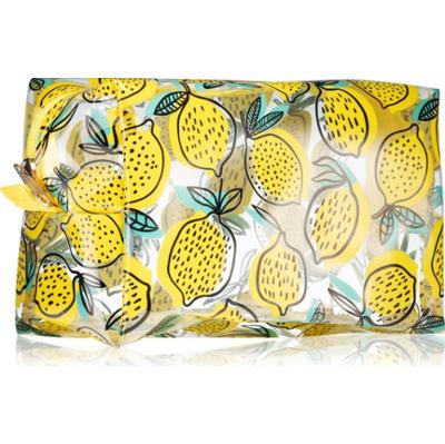 BrushArt Accessories Transparent cosmetic bag przezroczysta kosmetyczka Lemon 1 szt.