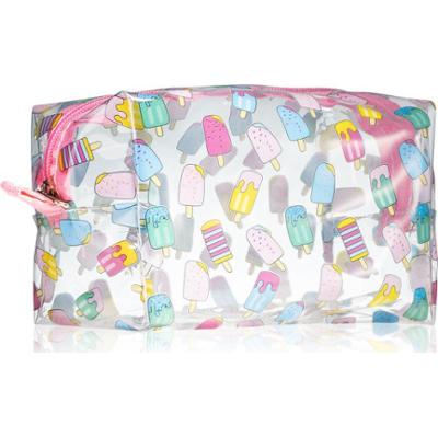 BrushArt Accessories Transparent cosmetic bag przezroczysta kosmetyczka Ice Cream 1 szt.
