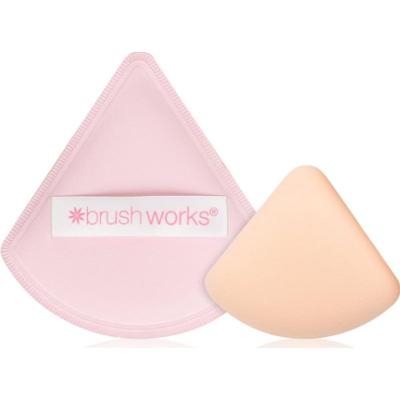 Brushworks Triangular Powder Puff Duo aplikator piankowy do podkładu