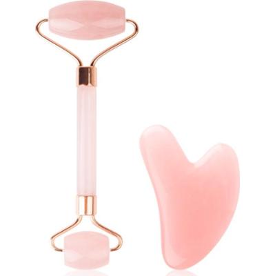 Brushworks Resin Rose Roller & Gua Sha zestaw do pielęgnacji skóry