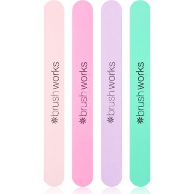 Brushworks Nail Files Pastel zestaw pilników do paznokci