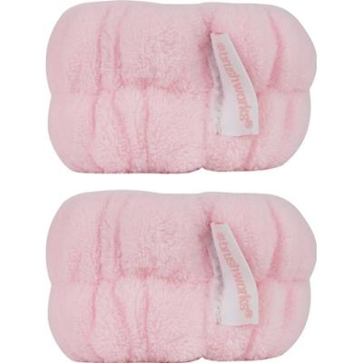 Brushworks Microfibre Wrist Wash Bands bransoletki chroniące przed wodą podczas mycia twarzy z mikrofibry 2 szt.