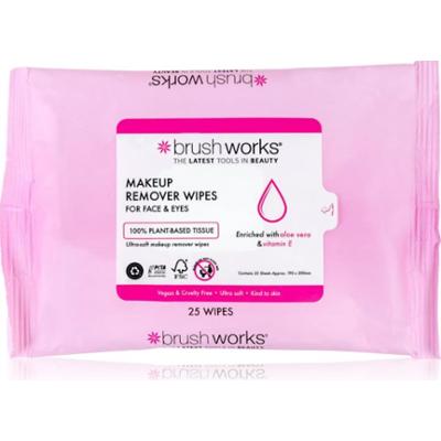 Brushworks Makeup Remover Wipes chusteczki do makijażu 25 szt.