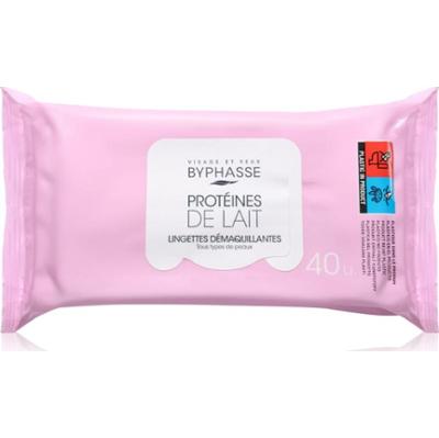 BYPHASSE Proteines De Lait chusteczki do demakijażu do twarzy 40 szt.