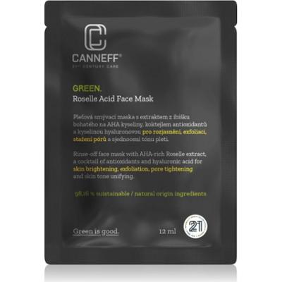 Canneff Green Roselle Acid Face Mask maseczka złuszczająca z AHA 12 ml