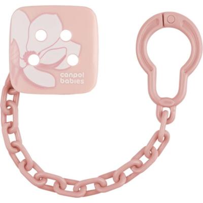 Canpol babies Gold Soothers Holder łańcuszek do smoczka Pink 1 szt.