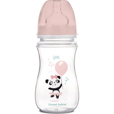 Canpol babies Exotic Animals butelka dla niemowląt Pink 240 ml