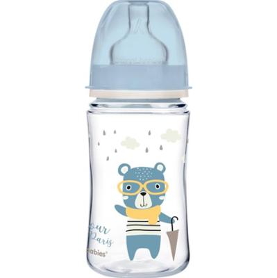 Canpol babies Bonjour Paris butelka dla niemowląt 3m+ Blue 240 ml