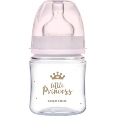 Canpol babies Royal Baby butelka dla niemowląt 0m+ Pink 120 ml
