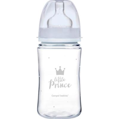 Canpol babies Royal Baby butelka dla niemowląt 3m+ Blue 240 ml