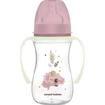 Canpol babies EasyStart Sleepy Koala 240 ml butelka dla niemowląt 3 m+ Pink 240 ml