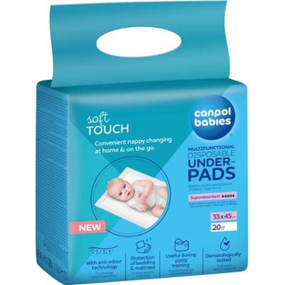 Canpol babies Disposable Underpads jednorazowe maty do przewijania 33x45 cm 20 szt.