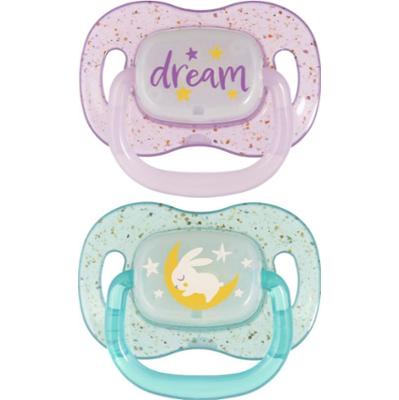 Canpol babies NIGHTGLOW Girl smoczek 0-6 m 2 szt.