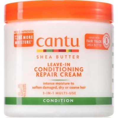 CANTU Shea Butter Leave-In Conditioning Cream odżywka bez spłukiwania do włosów zniszczonych 453 g