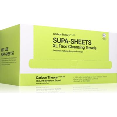 Carbon Theory Supa-Sheets XL Facial Cleansing Towels chusteczki oczyszczające do demakijażu 50 szt.
