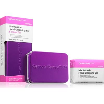 Carbon Theory Vaporeize Facial Cleansing Bar mydło oczyszczające do twarzy z niacynamidem 80 g