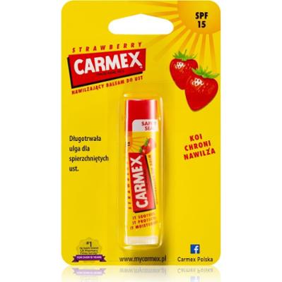 Carmex Strawberry balsam nawilżający do ust w sztyfcie SPF 15 4.25 g