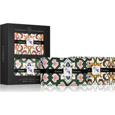 Castelbel Tile Santal Tonka + Green Sencha mydło w kostce zestaw upominkowy