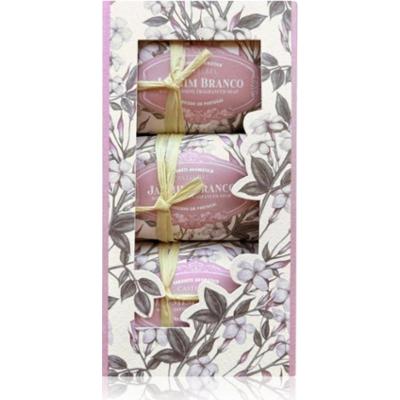Castelbel White Jasmine mydło w kostce zestaw upominkowy 3x150 g