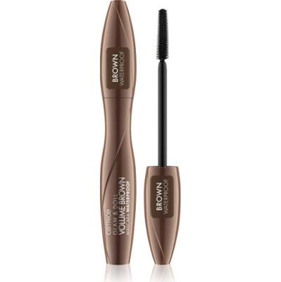 Catrice Glam & Doll Volume Brown wodoodporny tusz do rzęs wydłużający, podkręcający i nadający rzęsom objętość 10 ml