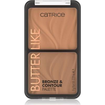 Catrice Butter Like Bronze & Contour paletka do konturowania twarzy z bronzerem odcień 010 Born To Shape 9 g