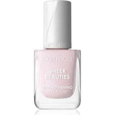 Catrice Sheer Beauties Strengthening Nail Polish wzmacniający lakier do paznokci odcień 040 Fluffy Cotton Candy 10.5 ml