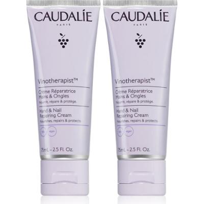 Caudalie Vinotherapist Hand & Nail Cream Duo wygodne opakowanie do rąk i paznokci 2x75 ml