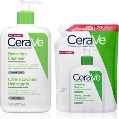CeraVe Sustainable Hydrating Cleanser Kit emulsja oczyszczająca wygodne opakowanie