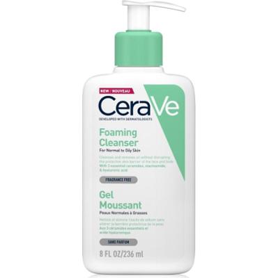 CeraVe Cleansers Foaming Cleanser pieniący się żel myjący dla skóry normalnej i tłustej 236 ml