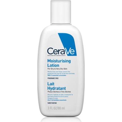 CeraVe Moisturizers Lotion mleczko nawilżające do twarzy i ciała do skóry suchej i bardzo suchej 88 ml