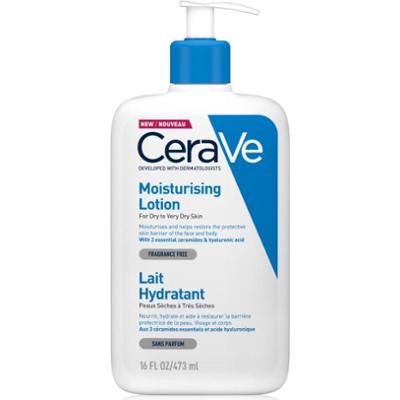 CeraVe Moisturizers Lotion mleczko nawilżające do twarzy i ciała do skóry suchej i bardzo suchej 473 ml